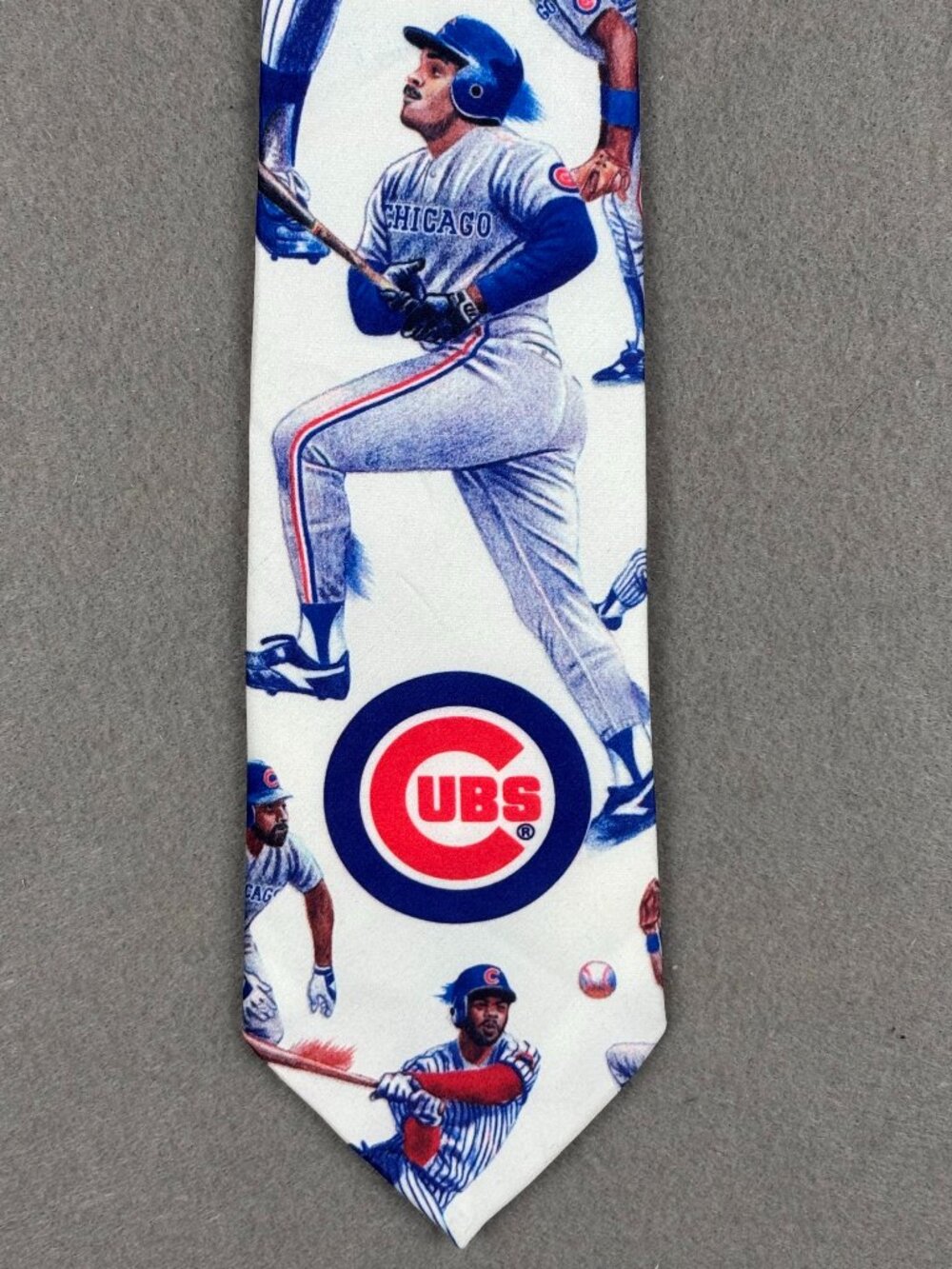 Vintage 1991 Ralph Marlin Chicago Cubs MLB Baseball Players Tie